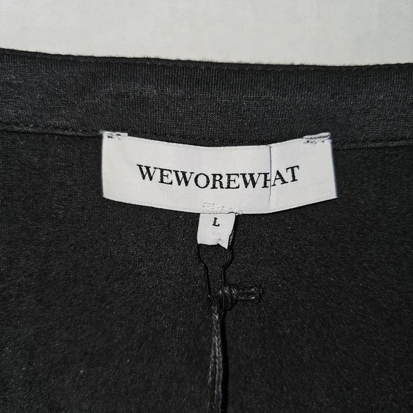 WEWOREWHATBlack Feather Trim Cardigan - Picture 6 of 7